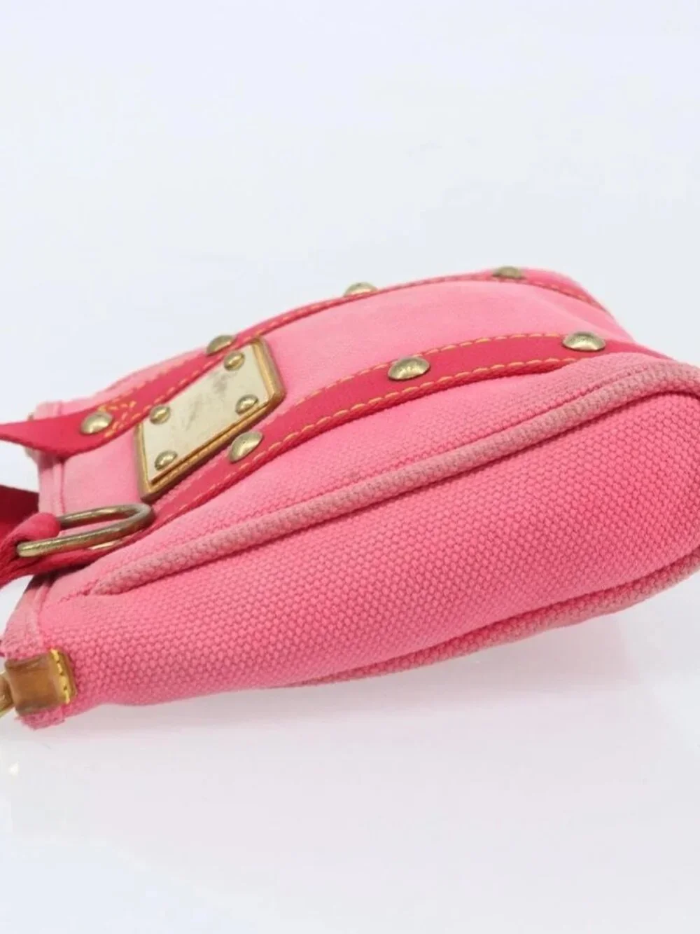 LOUIS VUITTON Antigua Cabas PM Hand Bag Rouge Pink M40088 LV Auth ka2366 - Picture 5 of 15